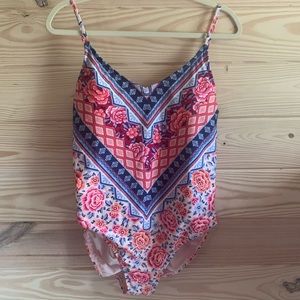 Floral One-Piece Swimsuit—— BRAND NEW NEVER WORN